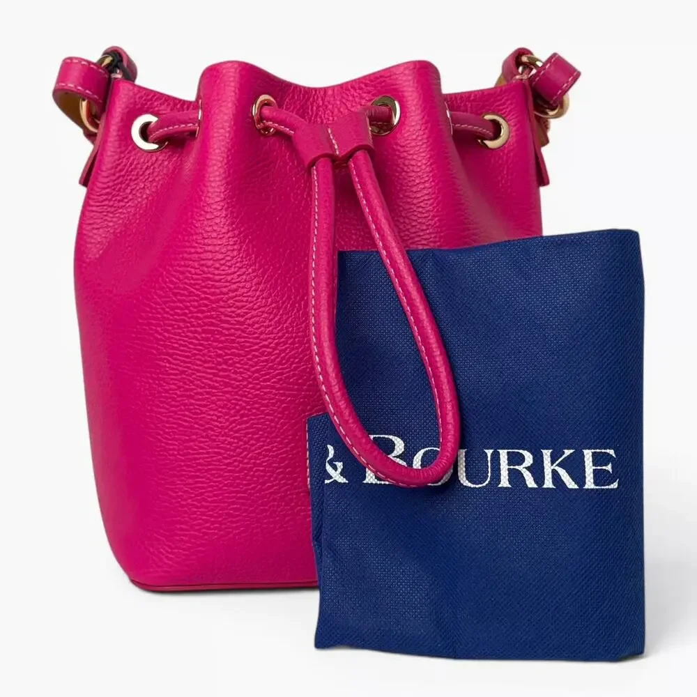Dooney & Bourke Lucca Small Drawstring Bag Fuchsia